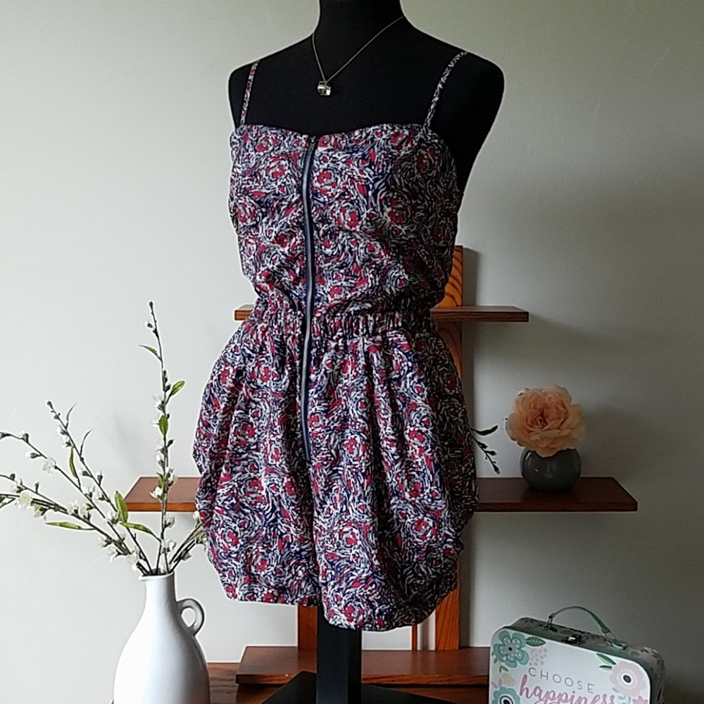 BCBG romper impressionist dream